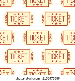 Seamless pattern background of cinema tickets.