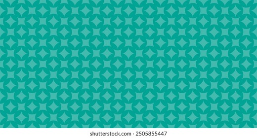 Seamless pattern background. Circle, diamond shape with curves, blue, monochrome. Vector