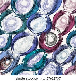 seamless pattern background, with circles, swirls, strokes and splashes
