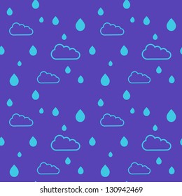 Seamless pattern background with clouds. Colorful banner. Geometric retro background. Retro triangle background