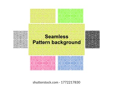 seamless pattern background with color set