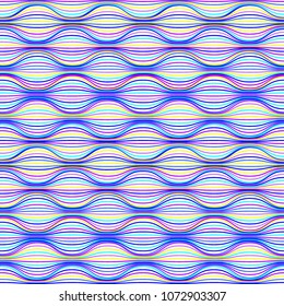 Seamless pattern background with colorful geometric figures. Vector Illustration. Bright neon trendy colors.