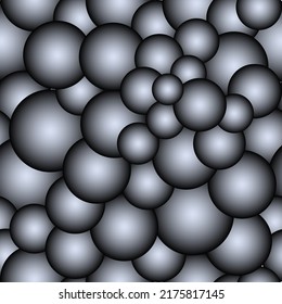 Seamless pattern background with colorful soap bubbles. Balls with a glare. Vector illustration.