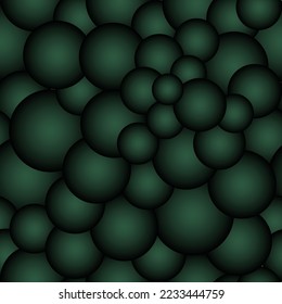 Seamless pattern background with colorful soap bubbles. Balls with a glare. Vector illustration.