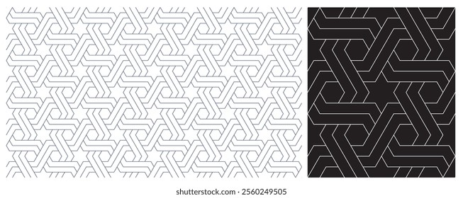 Seamless pattern, Seamless background, Colors easily changed, Vector illustration.