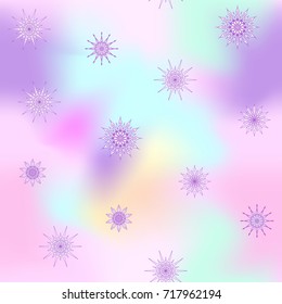 Seamless pattern, background with decorative stars. 
