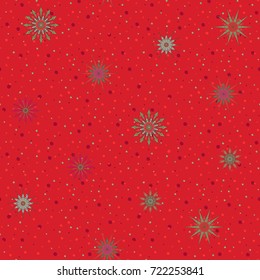 Seamless pattern, background with decorative stars. 