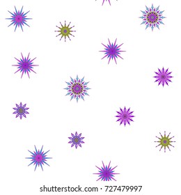 Seamless pattern, background with decorative stars. 