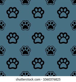 seamless pattern background / dog bone footprint / vector wallpaper background 