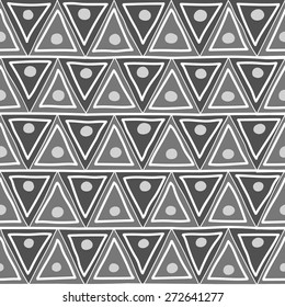 seamless pattern background dot grey triangle