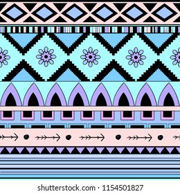 Seamless pattern background in ethnic style. Embroidery