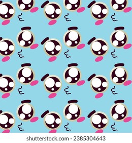 Seamless pattern background with facial expression Vector