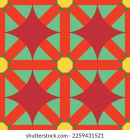 Seamless pattern. Background for floor and walls. Modern geometric design. Sample for decorative tiles. 