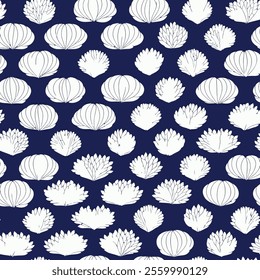 seamless pattern background with flora