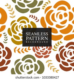 Seamless pattern background flower. Texture for backgrounds. Floral ornament, seamless texture for wallpapers, textile, wrapping. Hand drawn background vector illustration