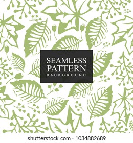 Seamless pattern background flower. Texture for backgrounds. Floral ornament, seamless texture for wallpapers, textile, wrapping. Hand drawn background vector illustration