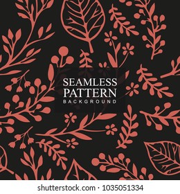 Seamless pattern background flower. Texture for backgrounds. Floral ornament, seamless texture for wallpapers, textile, wrapping. Hand drawn background vector illustration