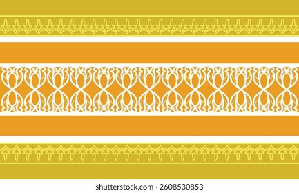Seamless pattern background frame ornament batik classic design
