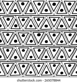 seamless pattern background funny triangle