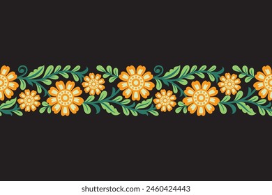 Seamless pattern background Geometric ethnic oriental ikat seamless pattern traditional Design for background, carpet, wallpaper, clothing, wrapping, Batik, fabric, illustration embroidery.


