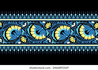 Seamless pattern background Geometric ethnic oriental ikat seamless pattern traditional Design for background, carpet, wallpaper, clothing, wrapping, Batik, fabric, illustration embroidery.