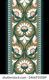 Seamless pattern background Geometric ethnic oriental ikat seamless pattern traditional Design for background, carpet, wallpaper, clothing, wrapping, Batik, fabric, illustration embroidery.



