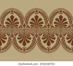 Seamless pattern background Geometric ethnic oriental ikat seamless pattern traditional Design for background, carpet, wallpaper, clothing, wrapping, Batik, fabric, illustration embroidery.
