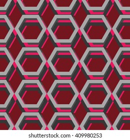 Seamless pattern background with hexagons. Vector illustration.