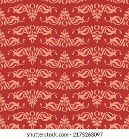 Seamless pattern for background and home textile design. Vector illustration. Decorative elements in floral style