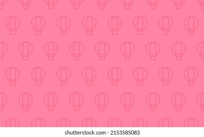 seamless pattern background with hot air balloon theme