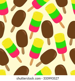 Seamless pattern, background ice cream