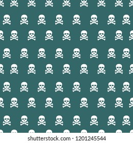 Seamless pattern background illustration with crossbones. backdrop illustration