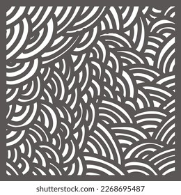 Ilustración de fondo de patrón sin inconvenientes de garabatos y rizos. Perfecto para fondos de pantalla de sitios web, carteles, tarjetas de invitación, portadas de libros