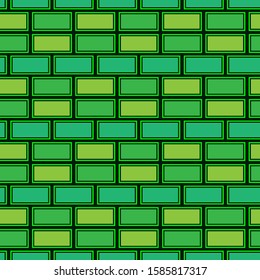 Seamless pattern background. illustration of a green color pattern with a confusing grid style.