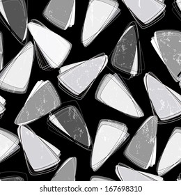 seamless pattern background, illustration with triangle, retro style, grungy