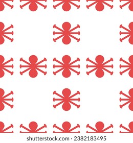 seamless pattern background isolated on white