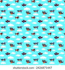 Seamless pattern background Kids Digital Design, Colorful Print Design. This design is suitable for scrapbooking, Vinyl stickers, stickers, Clothing printing, Printable decorations, wallpaper