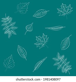 seamless pattern background with leaves