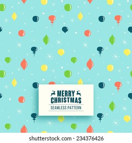 Seamless pattern background for Merry Christmas and happy New Year holidays