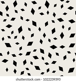 Seamless Pattern Background. Modern Abstract And Classical Antique Concept. Geometric Creative Design Stylish Theme. Illustration Vector. Black And White Color. Rectangle Diamond Square Half Tone Shap