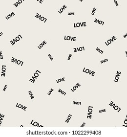 Seamless pattern background. Modern abstract and Classical antique concept. Geometric creative design stylish theme. Illustration vector. Black and white color. Love text for Valentines day shape