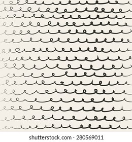 Seamless pattern background. Modern design line art. 