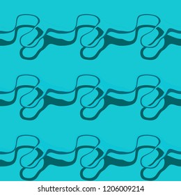 Seamless pattern background of multicolored lines with scribbler.