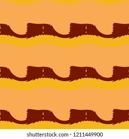 Seamless pattern background of multicolored lines with scribbler.