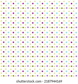 seamless pattern background with multicolored snowflakes,dot.christmas background.