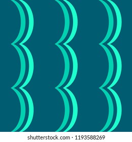 Seamless pattern background with multi-colored wavy lines.