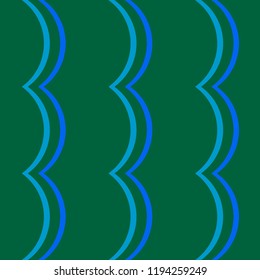 Seamless pattern background with multi-colored wavy lines.