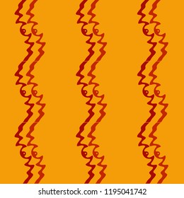 Seamless pattern background with multi-colored wavy lines.