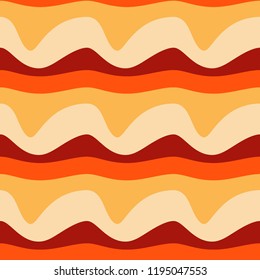 Seamless pattern background with multi-colored wavy lines.
