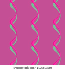 Seamless pattern background with multi-colored wavy lines.
